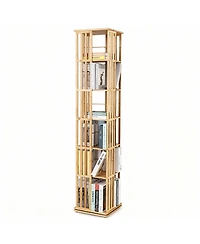 Yigii 360° Rotating Narrow Bookshelf for Home