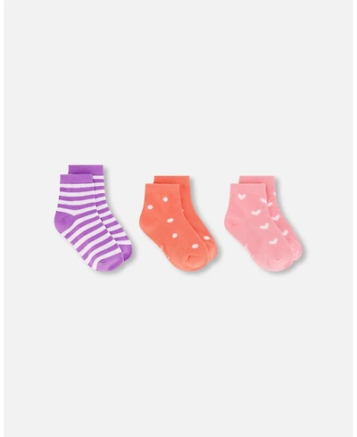 Deux par Toddler| Little Girl 3 Pairs Socks