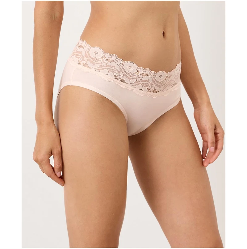 Pact Women's Lace Waist Brief 3-Pack