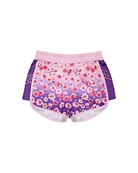 Deux par Girls Athletic Shorts Polyester Mauve Floral Gradient