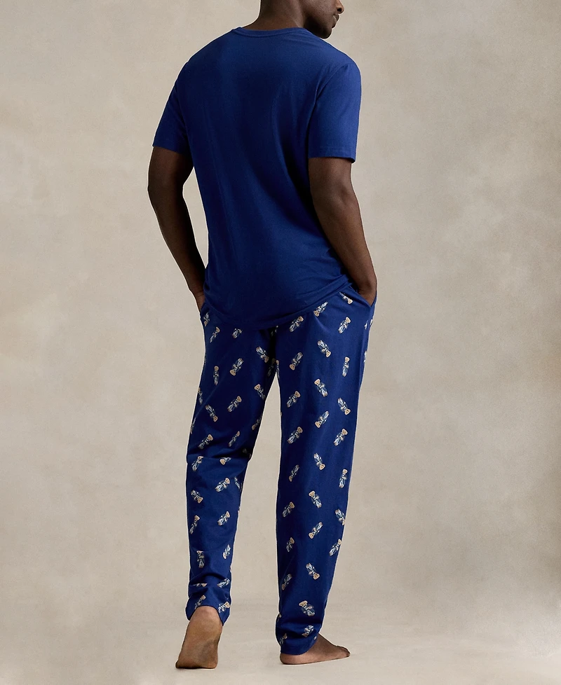 Polo Ralph Lauren Men's Bear T-Shirt and Pajama Pants, 2-Piece Set