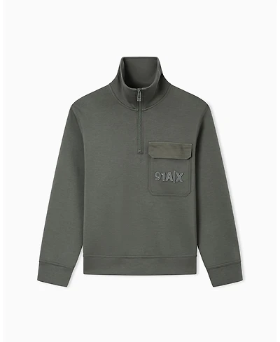 A|X Armani Exchange Men's Pocket 91 Quarter Zip Sweatshirt