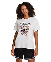 Reebok Women's Basketball Hoop Graphic T-Shirt