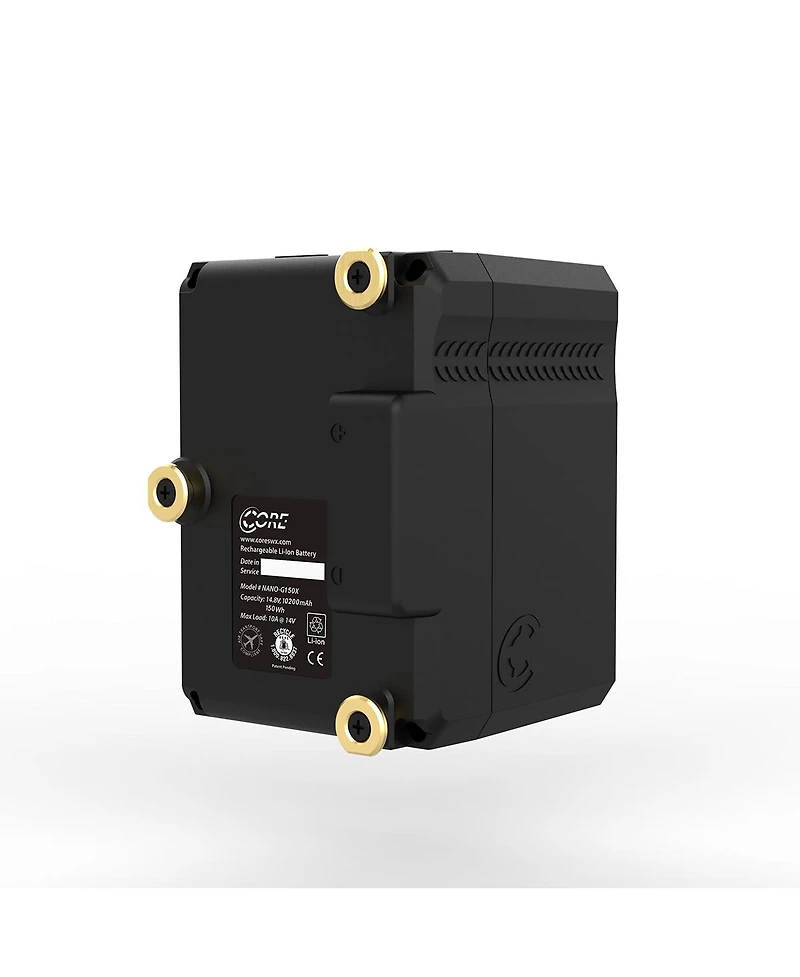 Core Swx Nanox Micro 150 150Wh 14.8V 9900mAh Smart Gold-Mount Battery, Bundle with Xpd-45 45W Universal Usb-c Pd Wall Charger