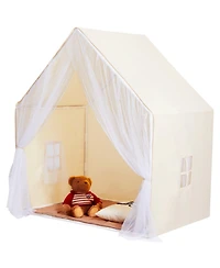 Sugift Kids Yurt Play Tent with Mat & Lamp, Indoor Outdoor