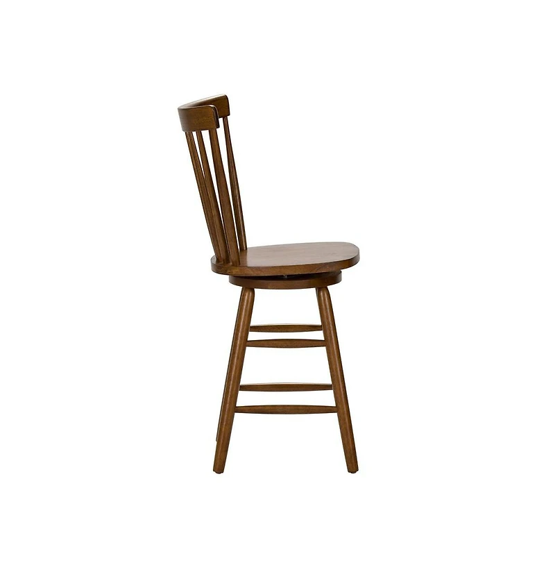 Liberty Furniture Industies Creations 24 Inch Swivel Counter Chair - Tobacco in Various