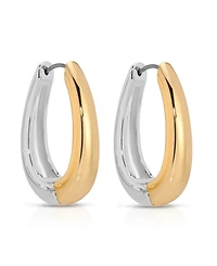 Ettika Mixed Metal Hoop Earrings
