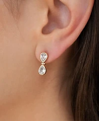 Ettika Infinity Crystal Stud Earrings