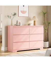 gaomon 6 Simply Modern Chest of Drawer Dresser for Clothes Storage for Bedroom