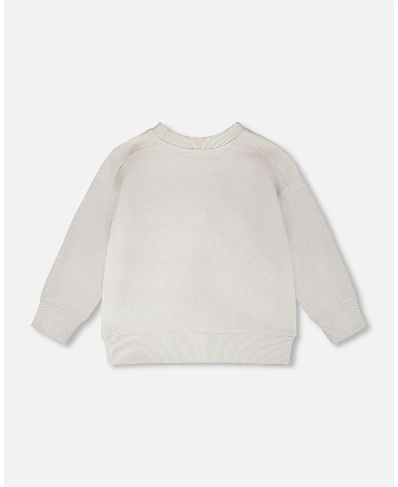 Deux par Toddler Boys French Terry Sweatshirt Pale