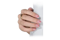 Beetles X Press Short Square French Tip Press-On Nails Kit, Pink (150 pcs)