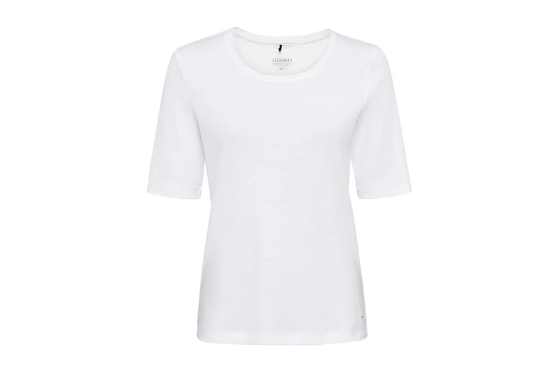 Olsen Women's Solid Short Sleeve T-Shirt