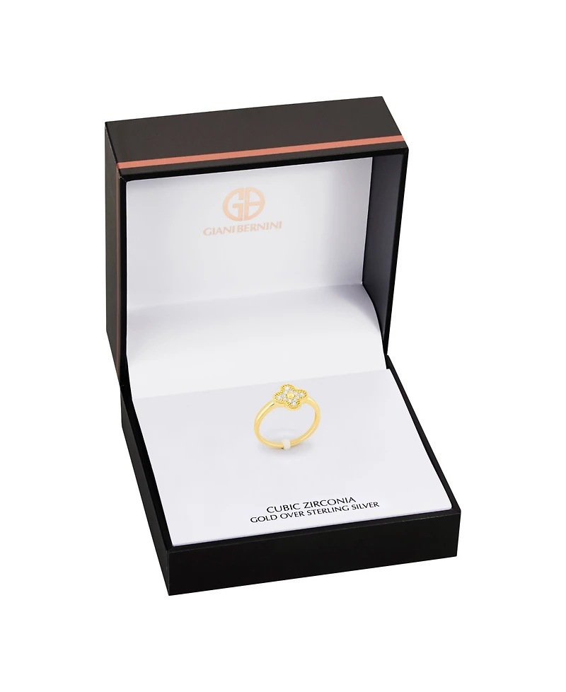 Giani Bernini Gold Plated Clover Ring
