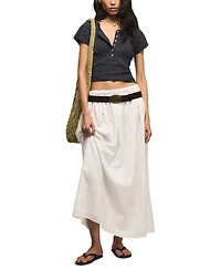 Lucky Brand Women's Crochet Trim Short-Sleeve Henley Top