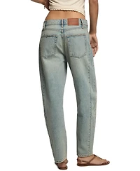 Lucky Brand Women's Barrel Leg Mid-Rise Ankle Jeans