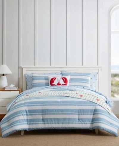 Nautica Riverside Stripe Cotton Reversible Comforter Sets