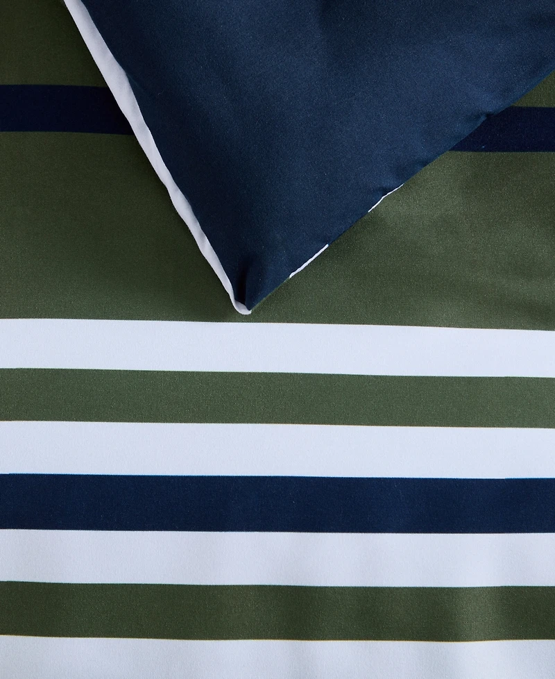 Nautica Uphaul Stripe Reversible 3-Pc. Comforter Set, King