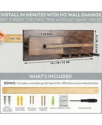 Yigii Solid Wood Mail & Key Holder