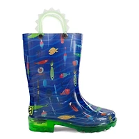 Western Chief Little Boys Fish On Lighted Rain Boot