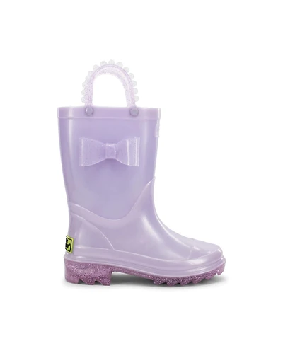 Western Chief Little Girls Pearlized Lighted Rain Boot