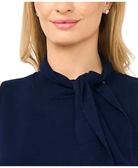 CeCe Women's Tie Neck Tank Sweater