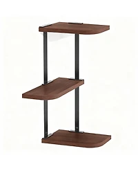 3 Tier Rustic Wood Floating Shelves for Space-saving Decor