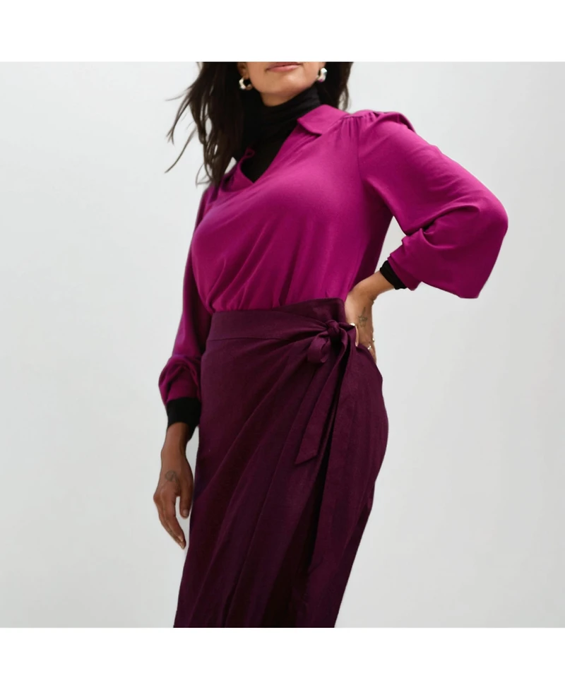 Universal Standard Plus Moore Liquid Jersey Blouse
