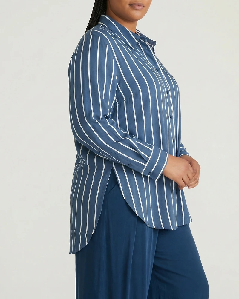 Universal Standard Plus Cooling Stretch Cupro Artist Shirt