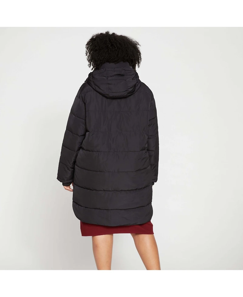 Universal Standard Women's Matterhorn Mid Hooded Puffer