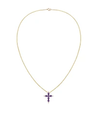 Macy's Multi-Gemstone Pendant Necklace 14k Gold Over Sterling Silver (Also Silver)