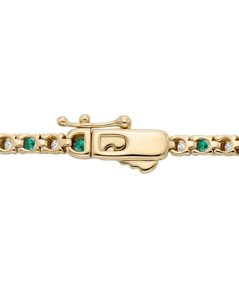 Macy's Multi-Gemstone Bracelet 14k Gold Over Sterling Silver (Also Silver)