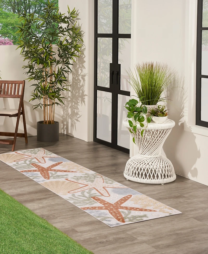 Nourison Home Aloha ALH24 2'3"x8' Runner Area Rug