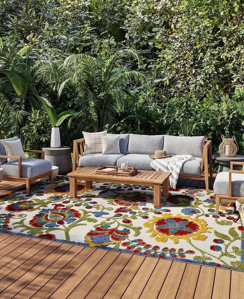 Nourison Home Aloha ALH17 7' x 10' Outdoor Area Rug