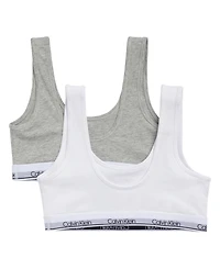 Calvin Klein Girls' 6-16 Full Coverage Bra, 2-Pack