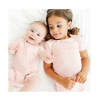 Motette Baby Girls Sugar Gingham Pajama Set