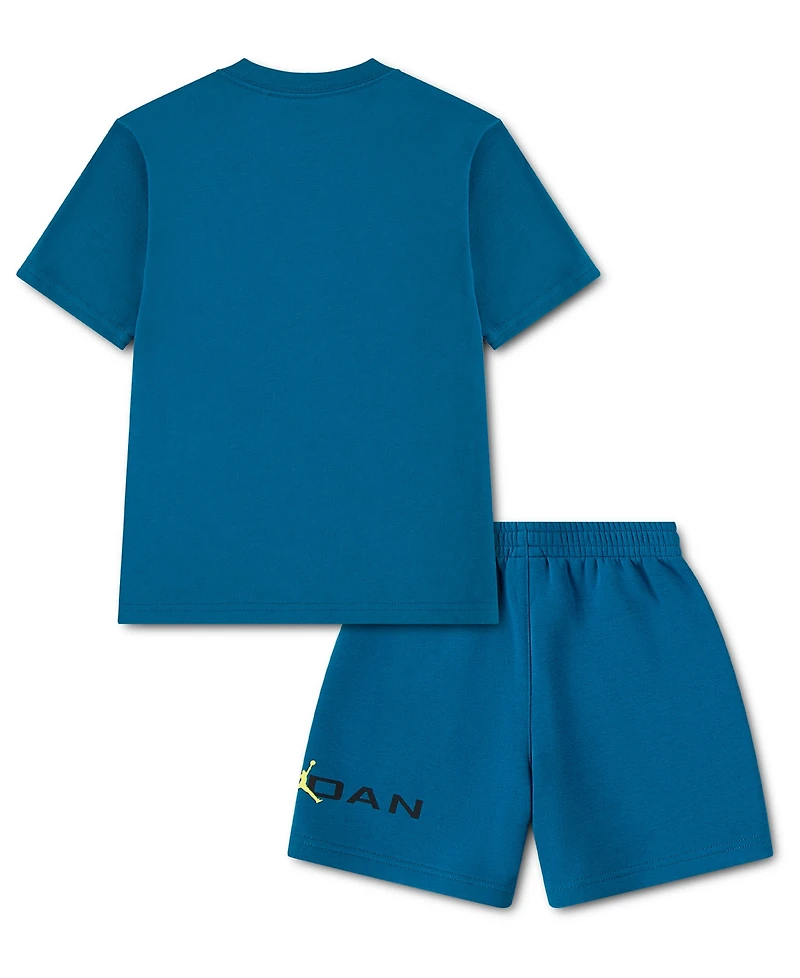 Jordan Boys' Toddler 2T-4T T-Shirt and Shorts, 2-Piece Set