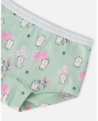Deux par Girls short Panties (Pack Of 3) Printed Cotton