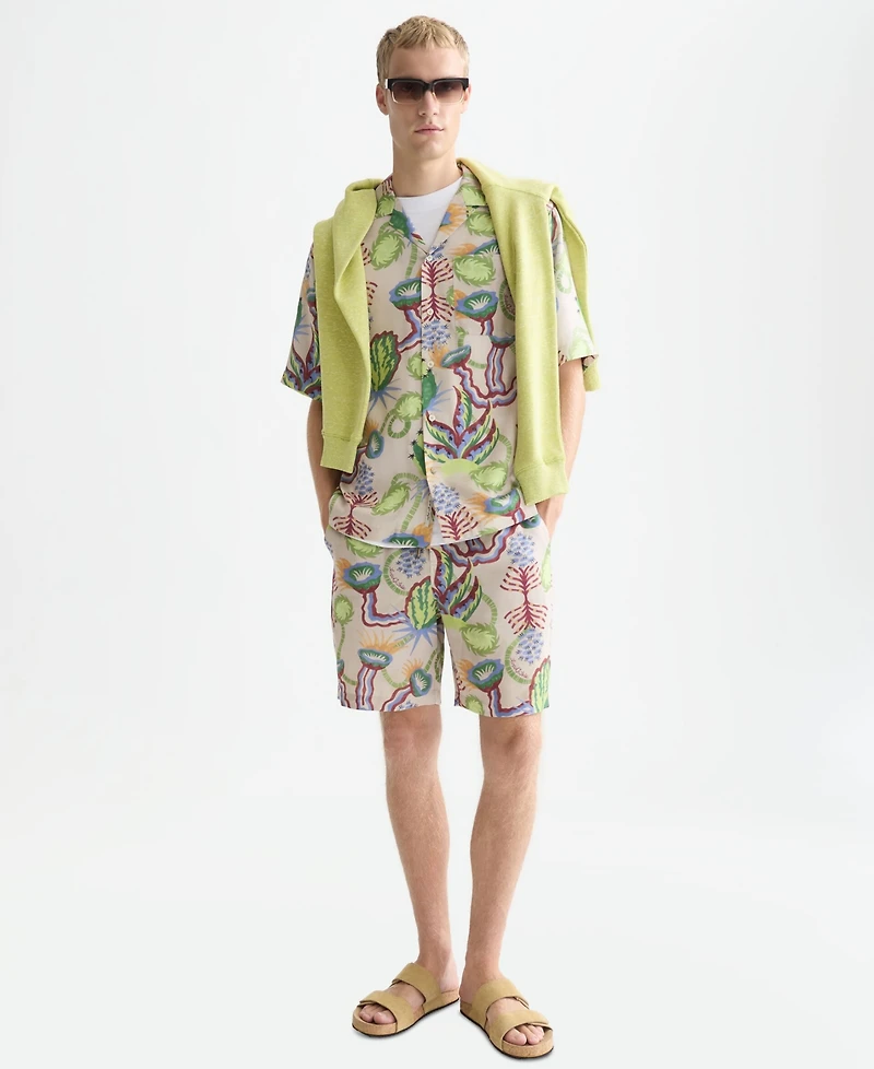 Scotch & Soda Men's Printed Regular-Fit Bermuda Shorts