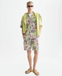 Scotch & Soda Men's Printed Regular-Fit Bermuda Shorts