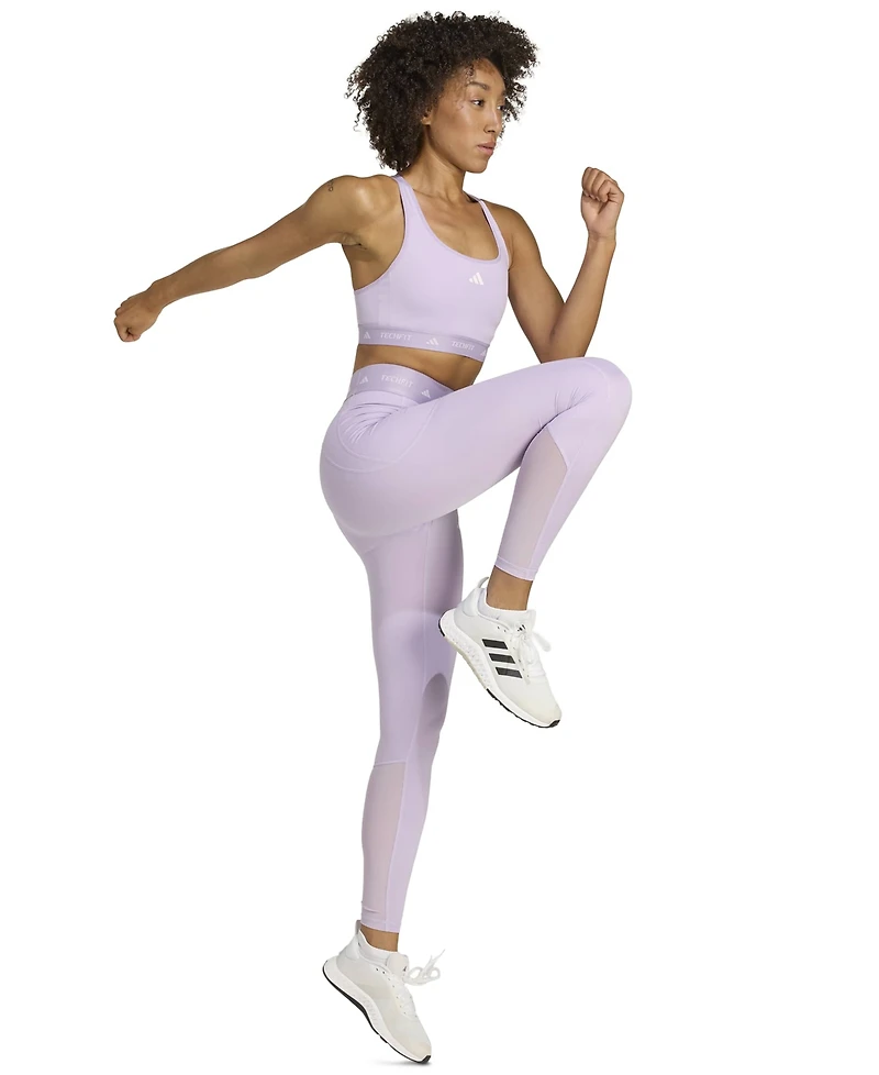 adidas Women's Medium-Impact Logo-Band Sports Bra