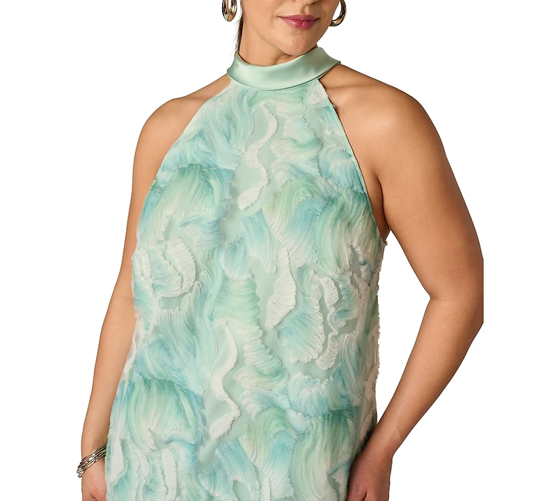 Adrianna Plus Soutache Embroidered Short Dress