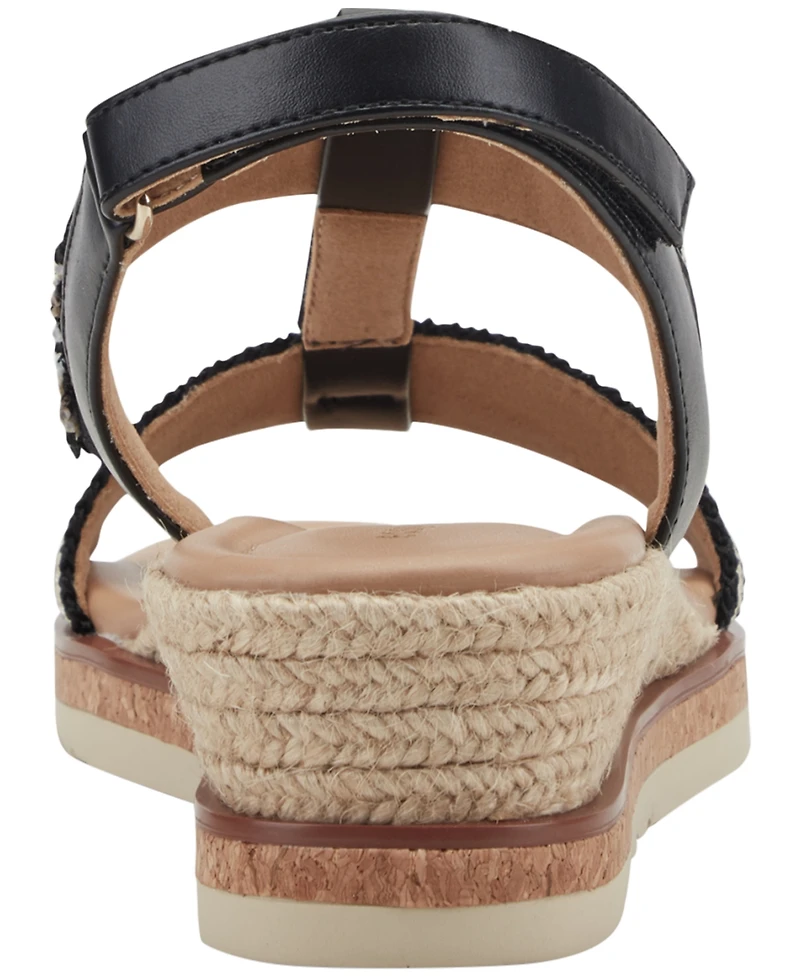 Easy Spirit Women's Selene Strappy Wedge Slingback Sandals