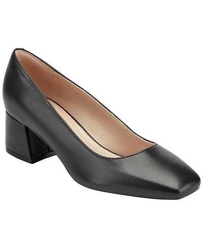 Easy Spirit Women's Marelyn eFlex Square Toe Block Heel Pumps