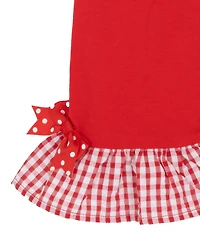 Rare Editions Baby Girls' Strawberry Seersucker Square Neck Top and Capri Leggings, 2-Piece Set
