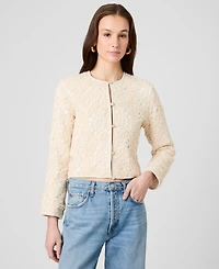 French Connection Women's Textured Slim Fit Jacket