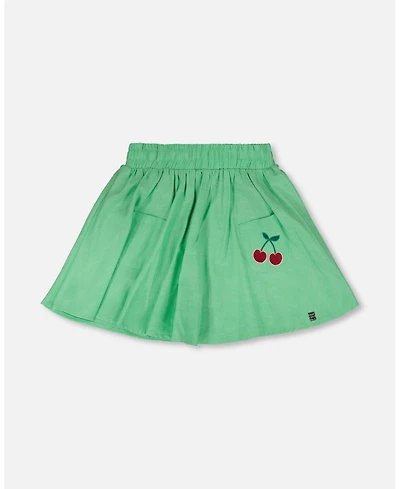 Deux par Big Girls Cotton Skort with Embroidery