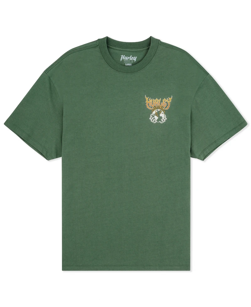 Hurley Men's Fire Crewneck T-Shirt