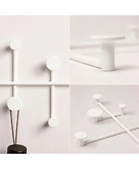 Yigii Minimalist Metal Wall Hook Rack 10 Hooks