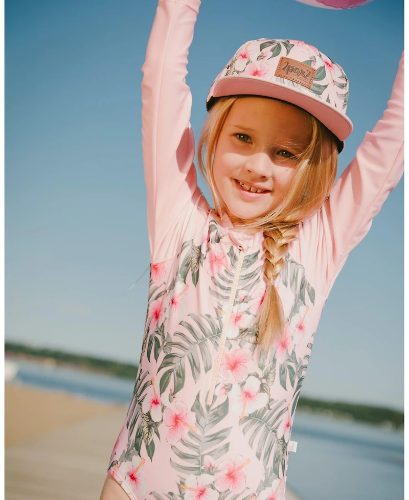 Deux par Toddler Cap Hibiscus Print - Toddler|Child