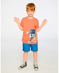 Deux par Baby Boys Parachute Shorts with Patch Pockets